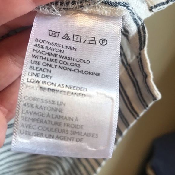 Ecote Long Sleeve Linen Blend Tunic - Picture 4 of 5